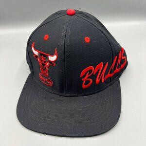 Chicago Bulls‎ Hat Men Black Red Embroidered Logo Adidas Snap Back Cap New
